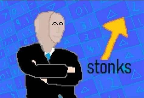 MS Paint stonks Blank Meme Template