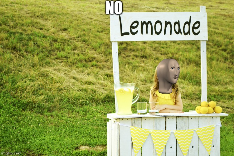 Lemonade stand | NO | image tagged in lemonade stand | made w/ Imgflip meme maker