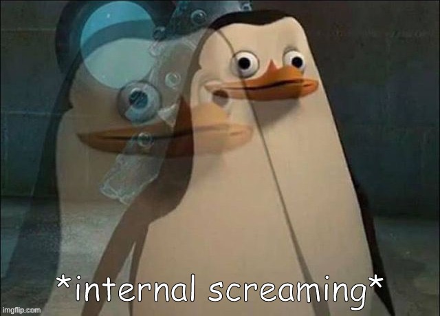 Private Internal Screaming | image tagged in rico internal screaming | made w/ Imgflip meme maker