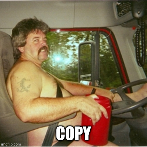 Trucker | COPY | image tagged in trucker | made w/ Imgflip meme maker