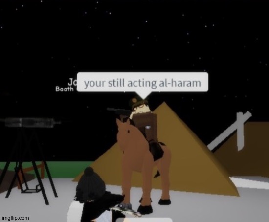 To the person below | image tagged in your still acting al-haram | made w/ Imgflip meme maker