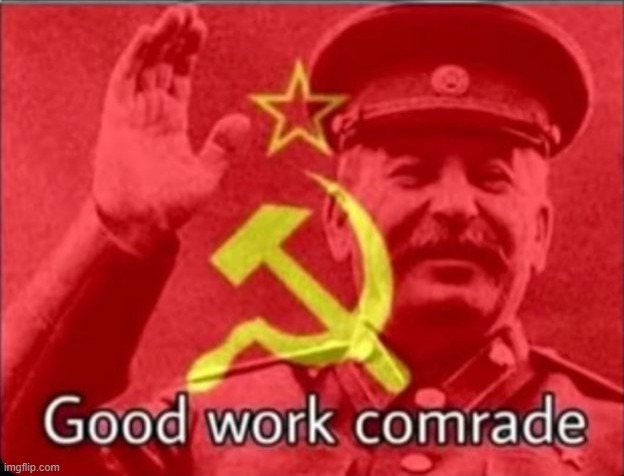 High Quality Comrade Stalin Blank Meme Template