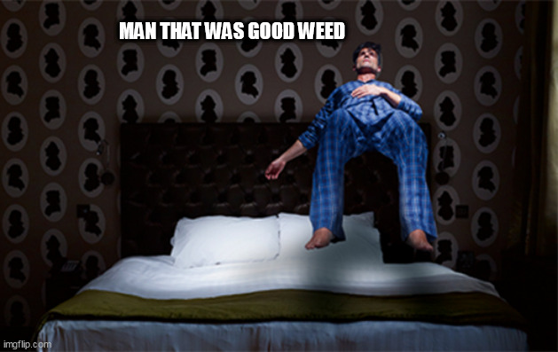Float | MAN THAT WAS GOOD WEED | image tagged in float | made w/ Imgflip meme maker