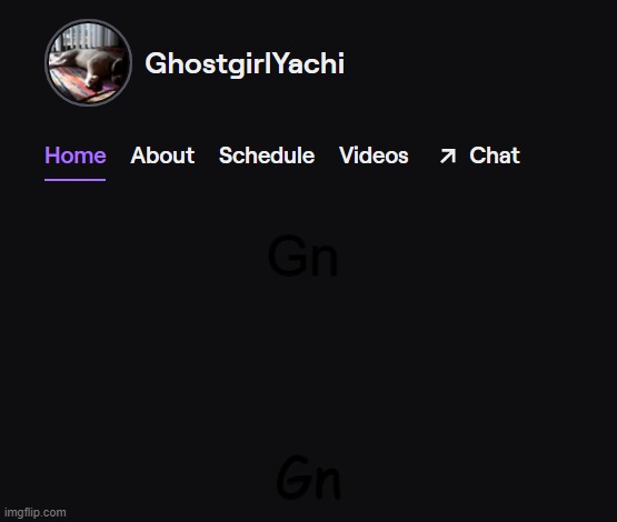 Yachi's twitch temp | Gn; Gn | image tagged in yachi's twitch temp | made w/ Imgflip meme maker