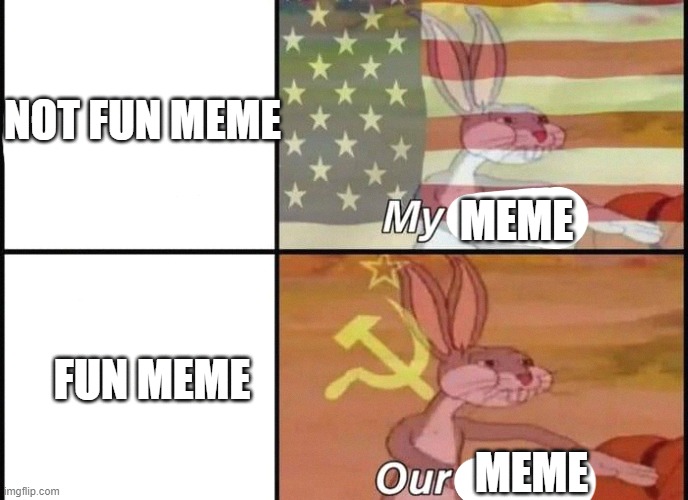 USA and USSR meme Blank Meme Template