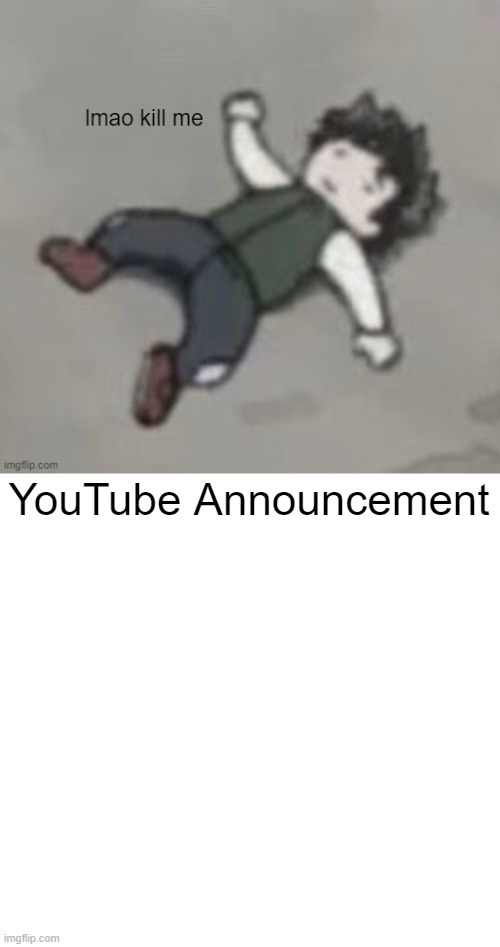 High Quality Jemy YouTube announcement Blank Meme Template