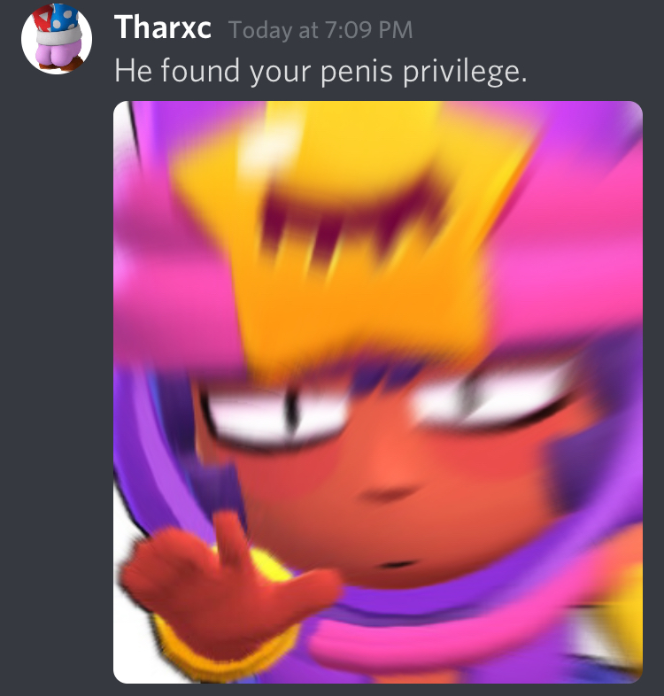 High Quality He found your pp privilege Blank Meme Template