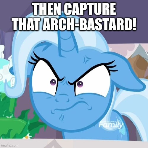 THEN CAPTURE THAT ARCH-BASTARD! | made w/ Imgflip meme maker