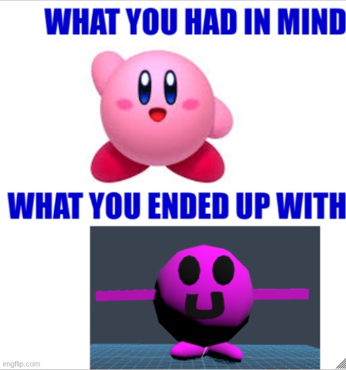 first you draw a circle... | image tagged in kirby | made w/ Imgflip meme maker