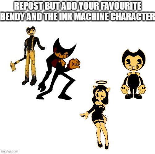 plz | image tagged in repost,bendy and the ink machine,bendy | made w/ Imgflip meme maker