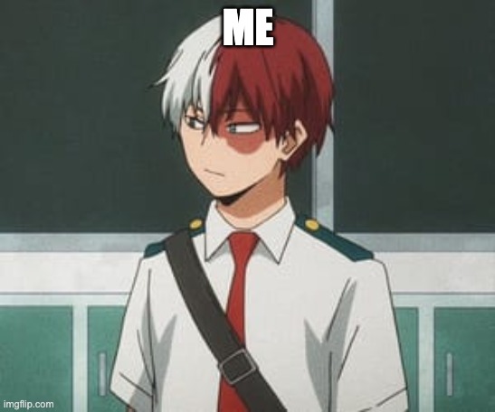 Shoto Todoroki | ME | image tagged in shoto todoroki | made w/ Imgflip meme maker