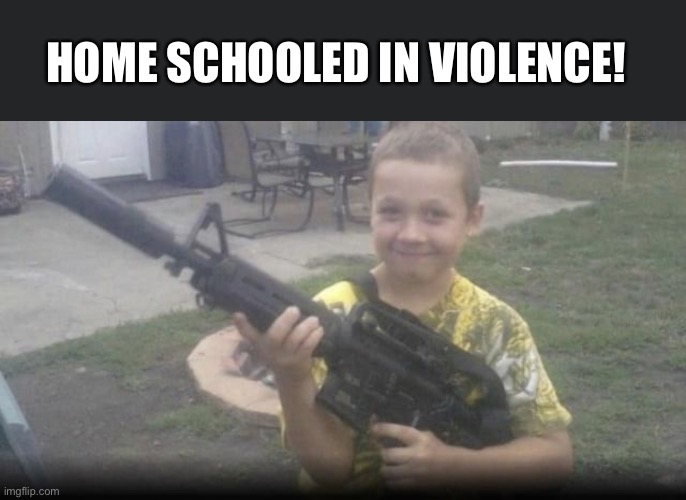 Kyle Rittenhouse, the GOP newest hero! | HOME SCHOOLED IN VIOLENCE! | image tagged in kyle rittenhouse,home schooled,killer,proud boy,gun violence,nra | made w/ Imgflip meme maker