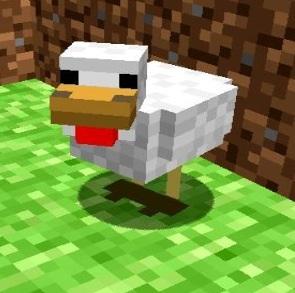High Quality (Properly Sized) Minecraft Advice Chicken Blank Meme Template
