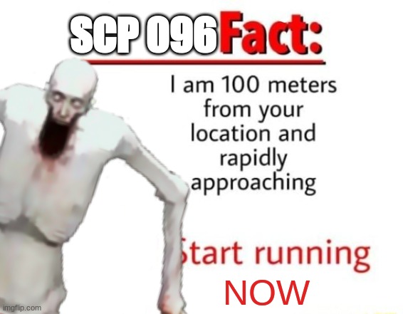 SCP 096 when 4 pixels are shown: | SCP 096; NOW | image tagged in scp meme,scp,scp 096 | made w/ Imgflip meme maker