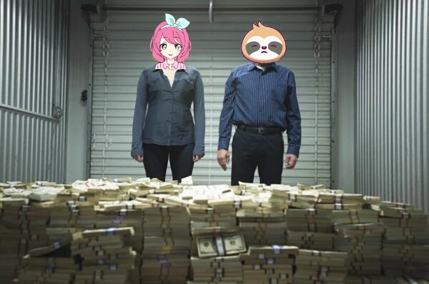 High Quality Sloth Jemy payday Blank Meme Template