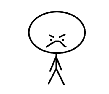 Happy stick man (Angery) Blank Meme Template