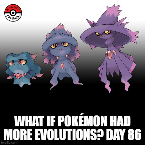 Check the tags Pokemon more evolutions for each new one. | WHAT IF POKÉMON HAD MORE EVOLUTIONS? DAY 86 | image tagged in memes,blank transparent square,pokemon more evolutions,misdreavus,pokemon,why are you reading this | made w/ Imgflip meme maker