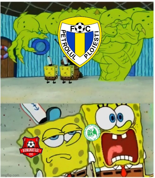 Petrolul Ploiesti 1-0 Concordia Chiajna. Can Hermannstadt stop them from 12 victories? | image tagged in spongebob squarepants scared but also not scared,petrolul,chiajna,sibiu,liga 2,fotbal | made w/ Imgflip meme maker