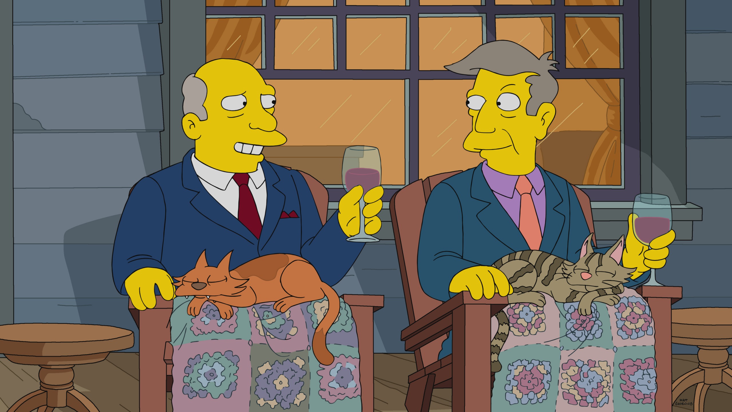 Seymour Skinner Cats Blank Meme Template