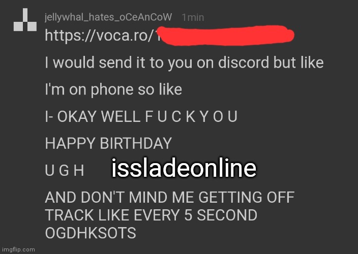 *WHEEZE* I WANT HER TO LISTEN TO THAT SHIT AND GET IT OVER W SMH | issladeonline | made w/ Imgflip meme maker