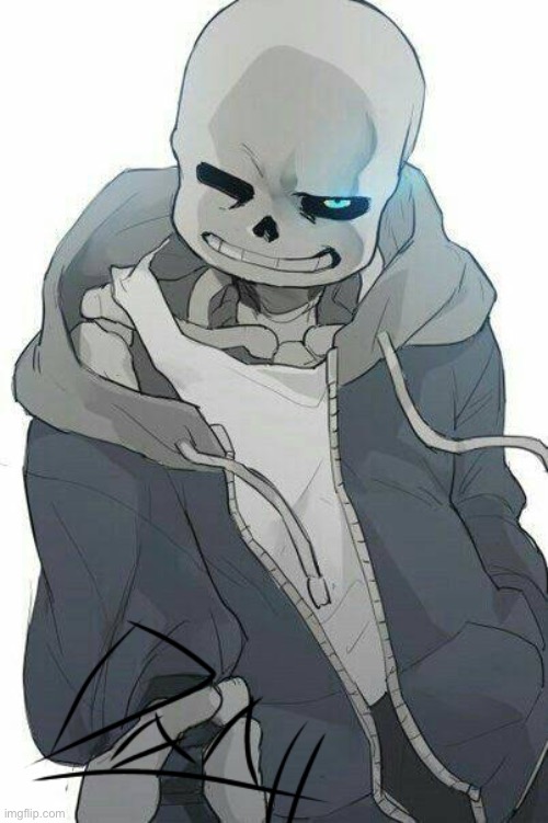 Guys look this is my epic Sans drawing art I didn’t stole it lol look ...