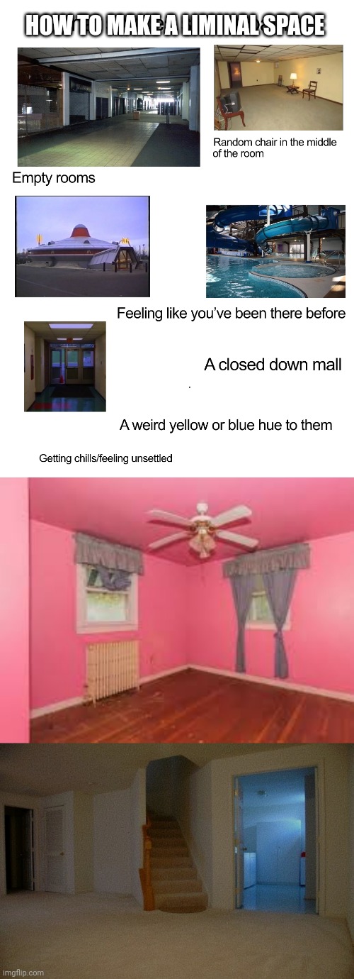 they are very unsettling | HOW TO MAKE A LIMINAL SPACE | image tagged in image tags,liminality | made w/ Imgflip meme maker