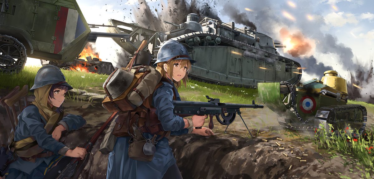 High Quality The Battle of Verdun (Anime edition) Blank Meme Template