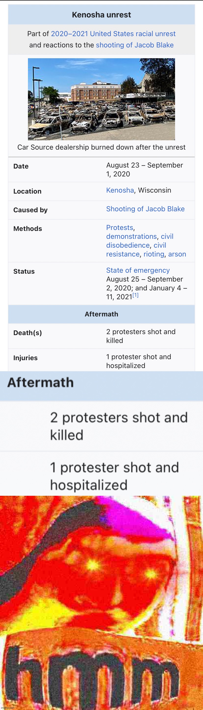 “Hundreds and hundreds of BLM/Antifa rioters” yet the only fatalities were connected with Kyle Rittenhouse…  interesting | image tagged in kenosha unrest,buzz lightyear hmm buggy bulge | made w/ Imgflip meme maker