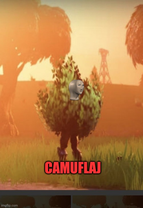 Camouflage | CAMUFLAJ | image tagged in fortnite bush,cant see me,camper | made w/ Imgflip meme maker