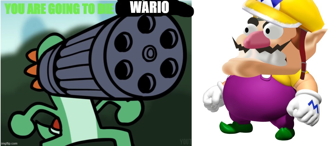 yoshi kills wario.mp3 | WARIO | image tagged in yoshi kills a peepoodo fan,wario looking up,wario,yoshi | made w/ Imgflip meme maker