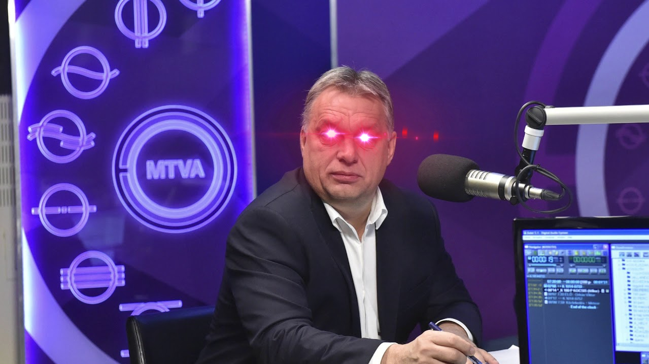 Orban laser eyea Blank Meme Template