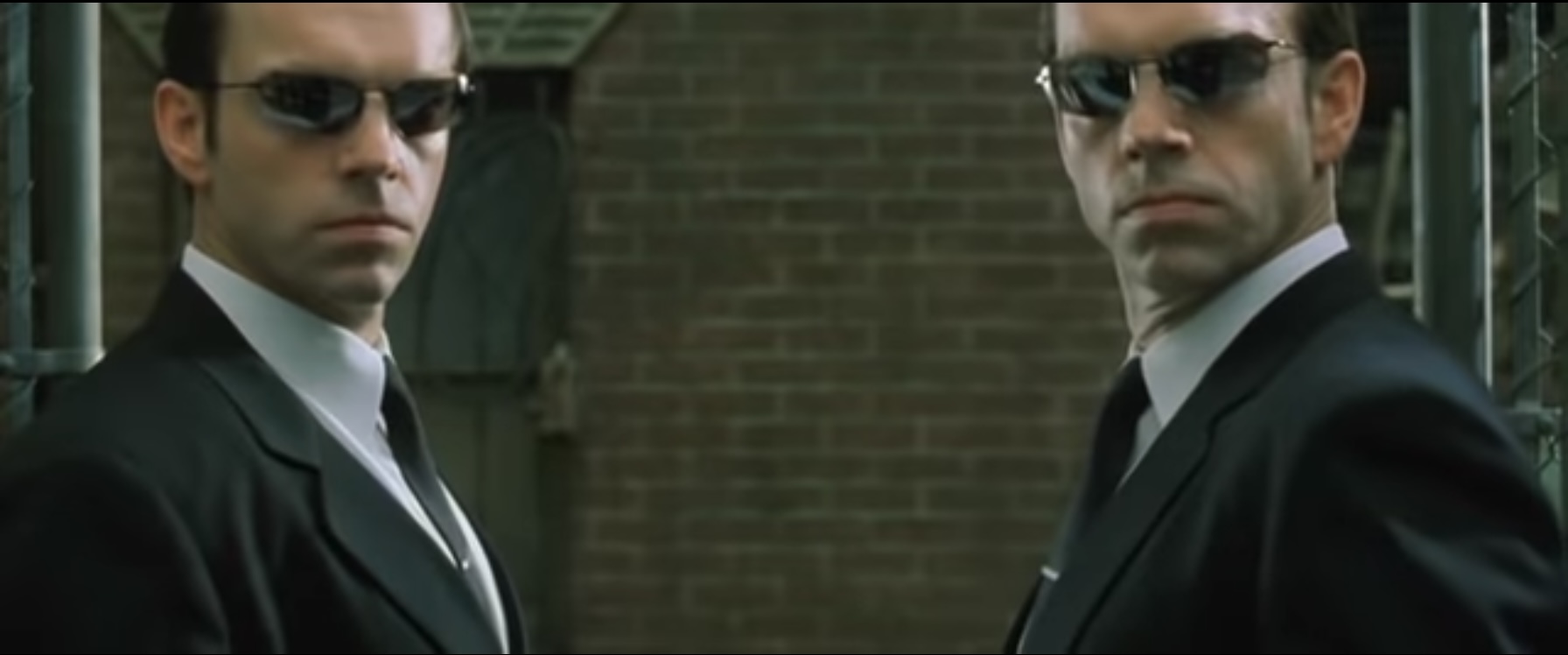 Agent Smith staring at you Blank Meme Template