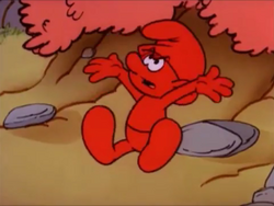 High Quality RED SMURF Blank Meme Template