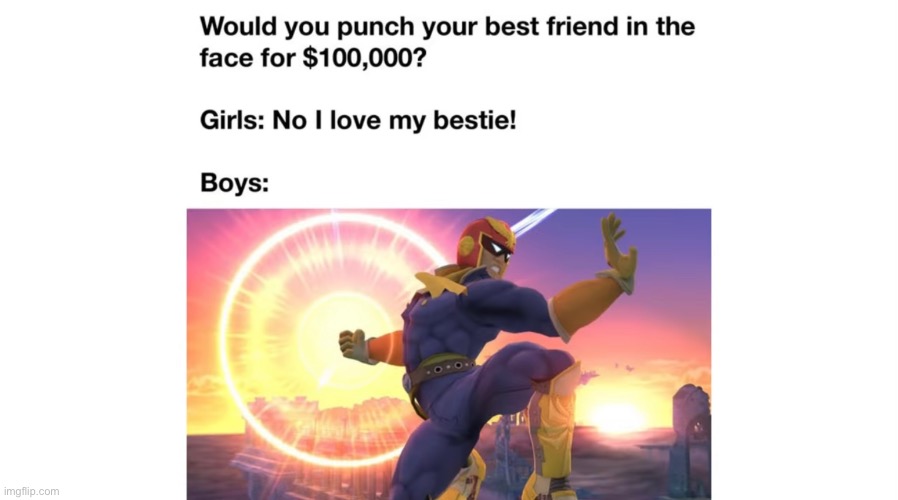 Boys vs girls | image tagged in memes,funny,funny memes,super smash bros | made w/ Imgflip meme maker