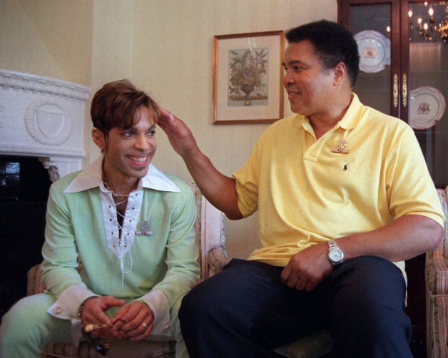 Prince and Muhammad Ali Blank Meme Template