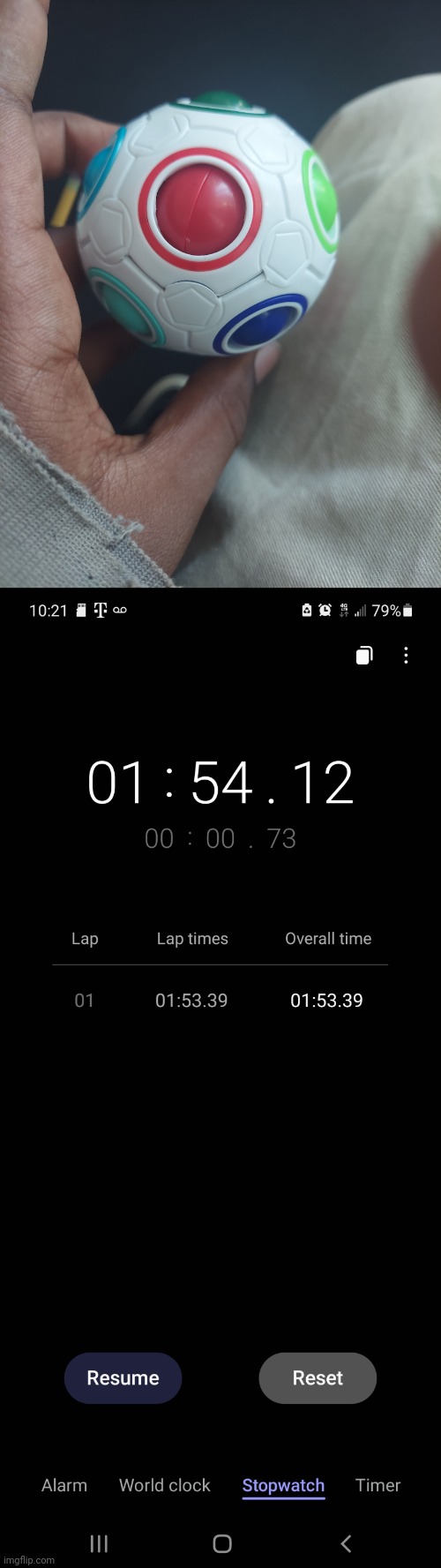 World record on a hole ball thing | made w/ Imgflip meme maker