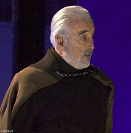 Surpirsed Dooku | image tagged in surpirsed dooku | made w/ Imgflip meme maker