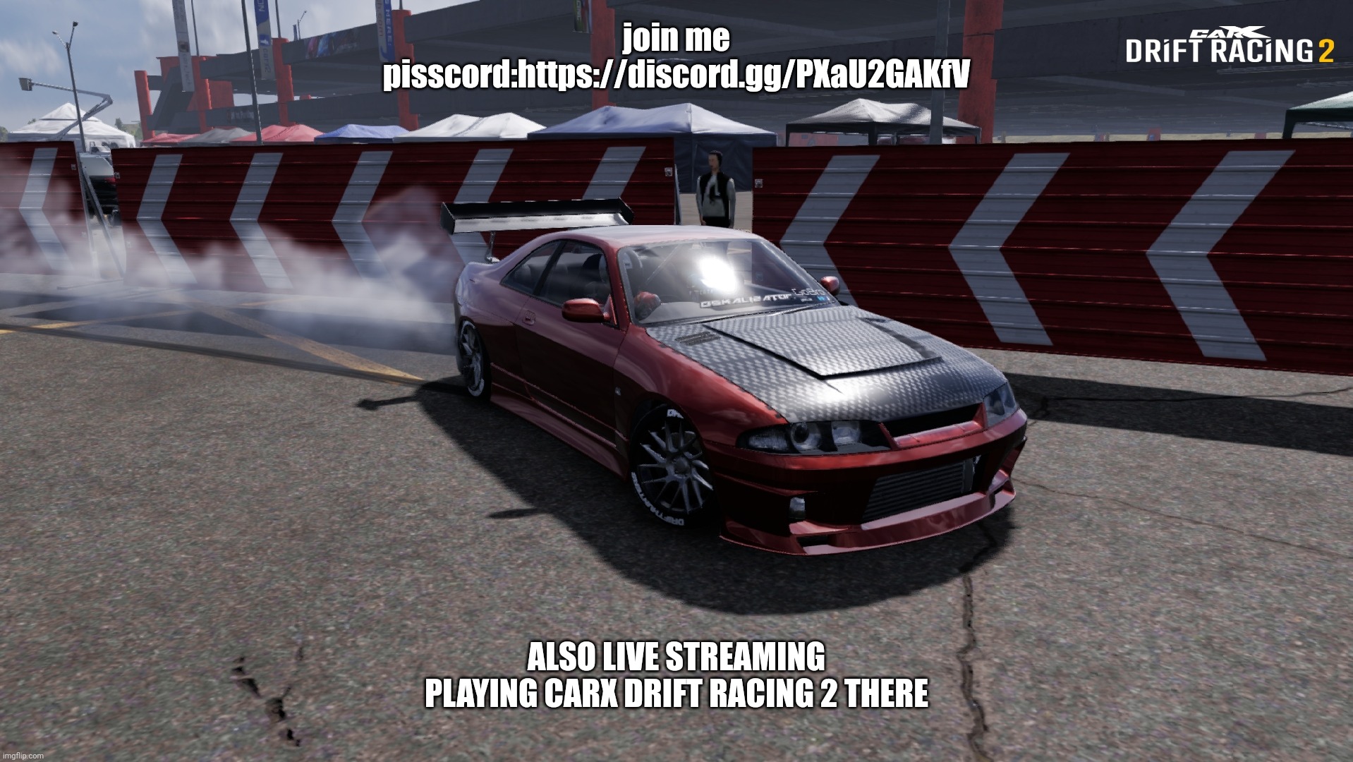 https://discord.gg/PXaU2GAKfV | join me pisscord:https://discord.gg/PXaU2GAKfV; ALSO LIVE STREAMING PLAYING CARX DRIFT RACING 2 THERE | image tagged in nissan skyline r33 | made w/ Imgflip meme maker