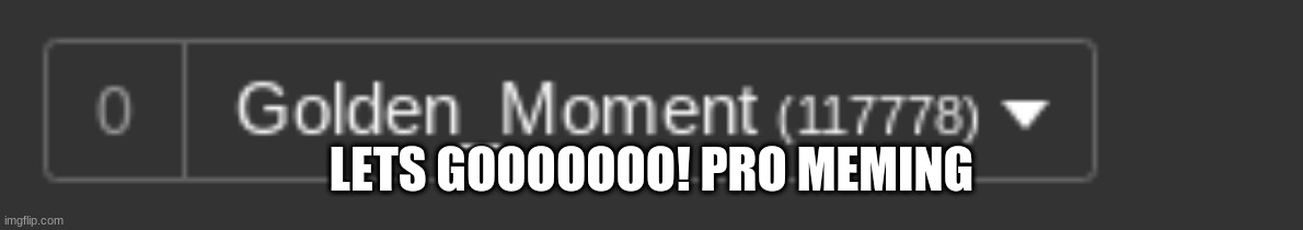 LETS GOOOOOOO! PRO MEMING | made w/ Imgflip meme maker