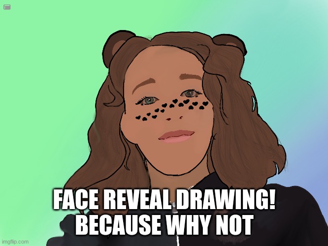 face reveal |  FACE REVEAL DRAWING!
BECAUSE WHY NOT | image tagged in face reveal | made w/ Imgflip meme maker