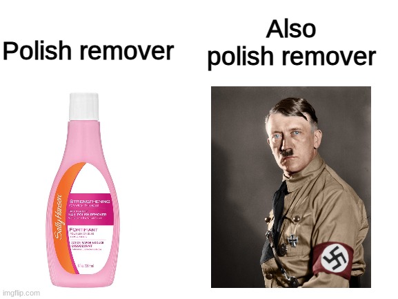 true | Also polish remover; Polish remover | image tagged in dank memes,can't argue with that / technically not wrong | made w/ Imgflip meme maker