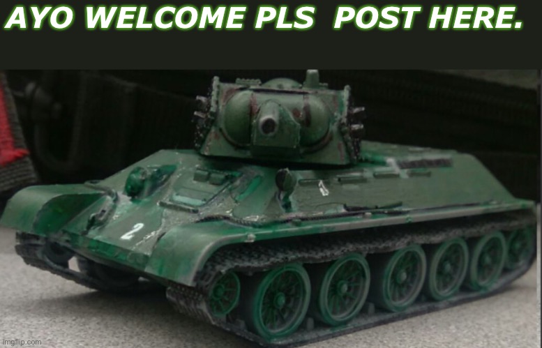  Pls we are here. |  AYO WELCOME PLS  POST HERE. | image tagged in tonk | made w/ Imgflip meme maker