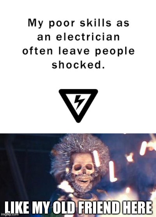 oh no | LIKE MY OLD FRIEND HERE | image tagged in daniel stern electrocuted,dark humor,funny,wtf,shocked | made w/ Imgflip meme maker