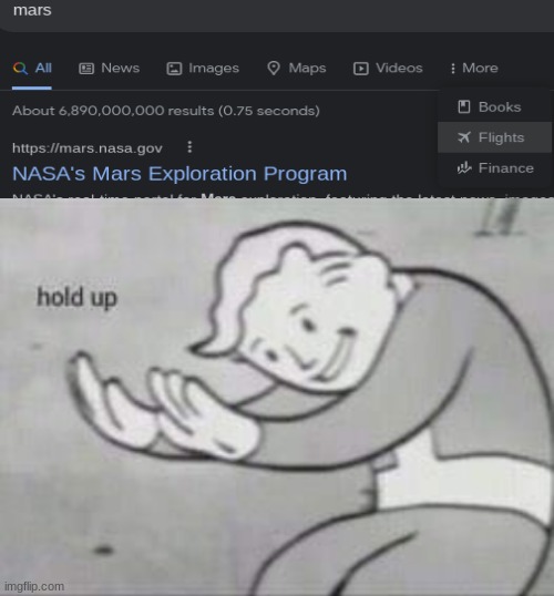 HOL' UP. | image tagged in fallout hold up with space on the top | made w/ Imgflip meme maker