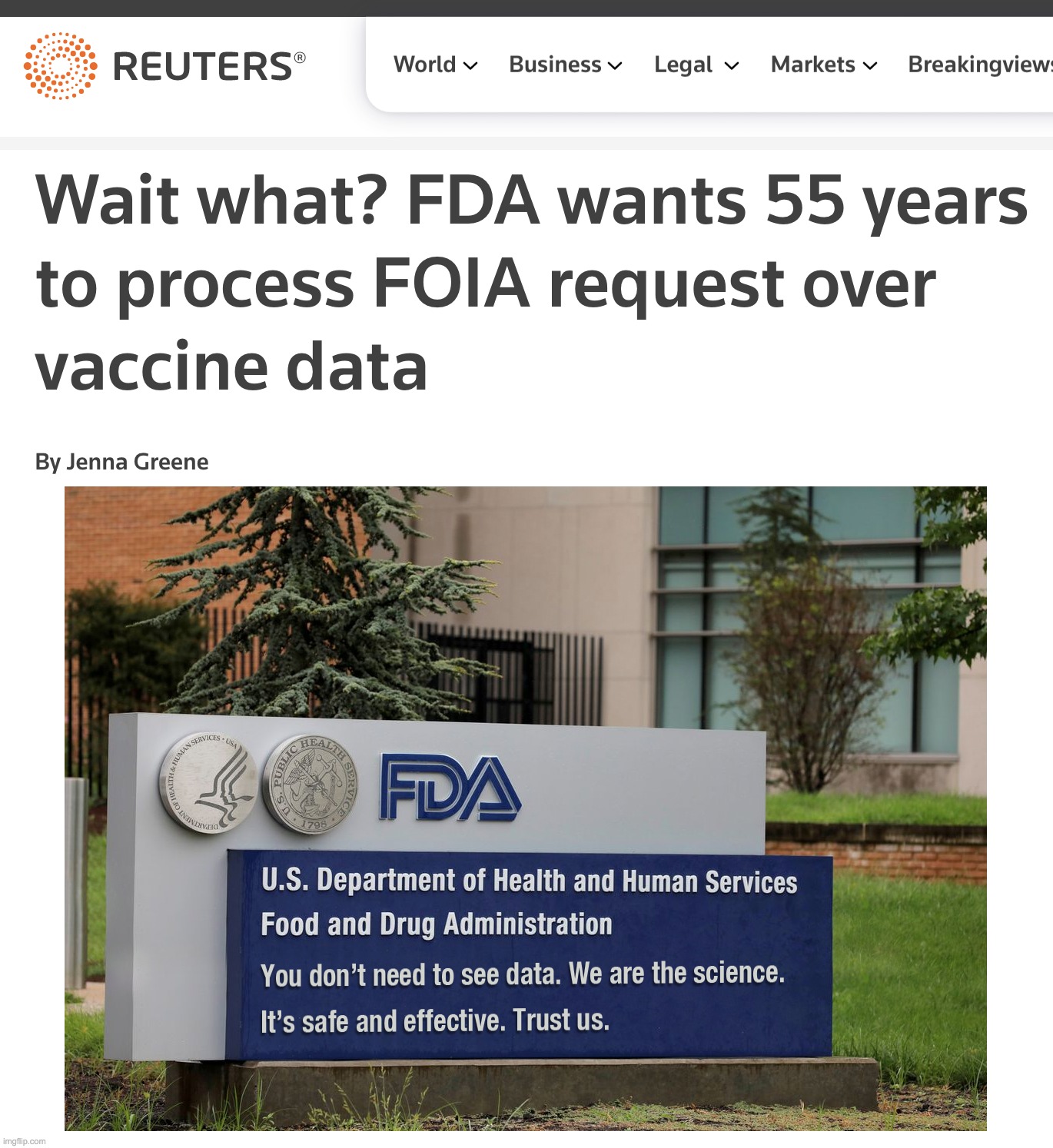 image tagged in covid-19,vaccines,data,foia | made w/ Imgflip meme maker