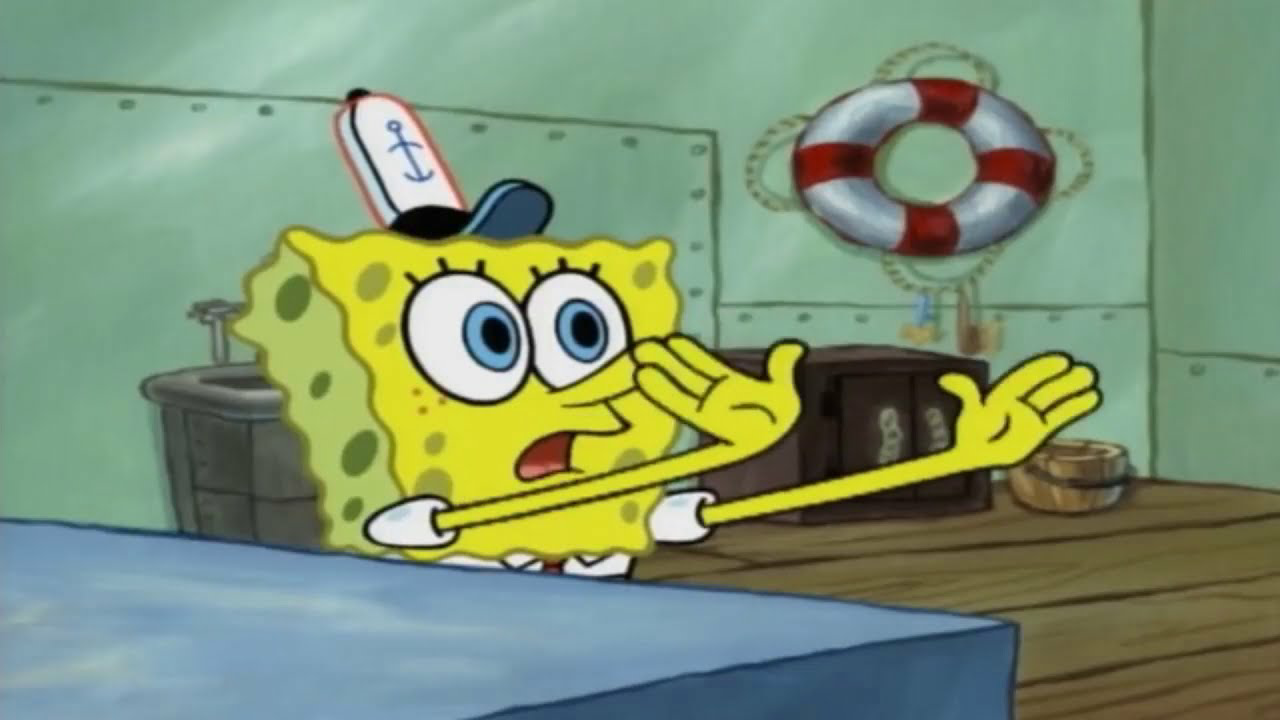 SpongeBob surrenders Blank Meme Template