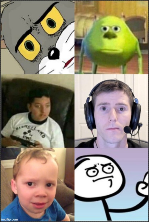 Confused faces compilation | image tagged in confused faces compilation | made w/ Imgflip meme maker