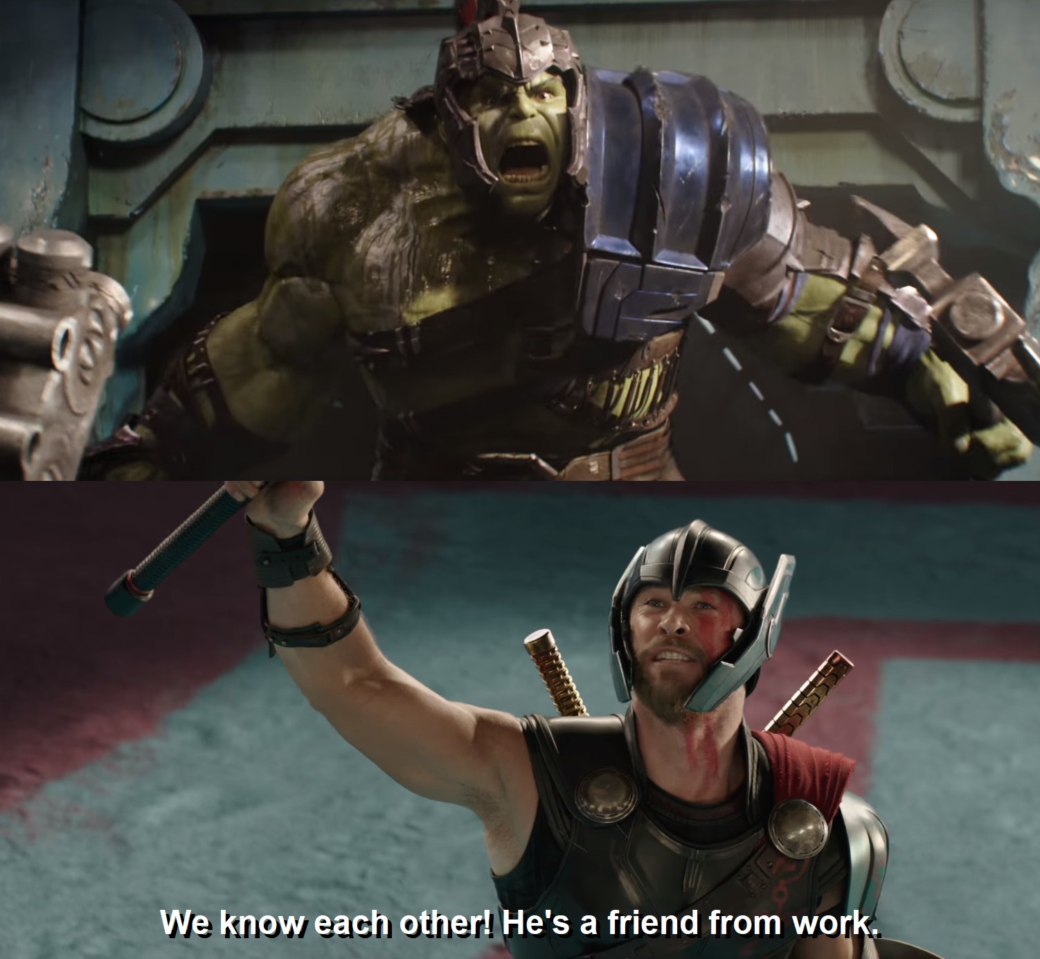 High Quality He's a friend from work Blank Meme Template