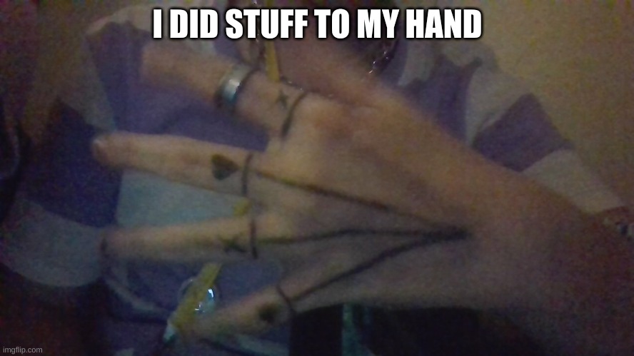 math is boring | I DID STUFF TO MY HAND | made w/ Imgflip meme maker