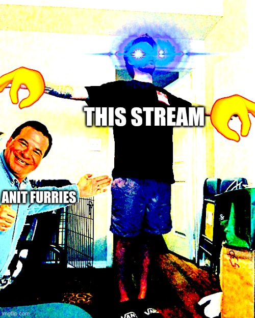 I dont Know where i was going with this.. but its funni i think | THIS STREAM; ANIT FURRIES | image tagged in yub hits a t-pose | made w/ Imgflip meme maker